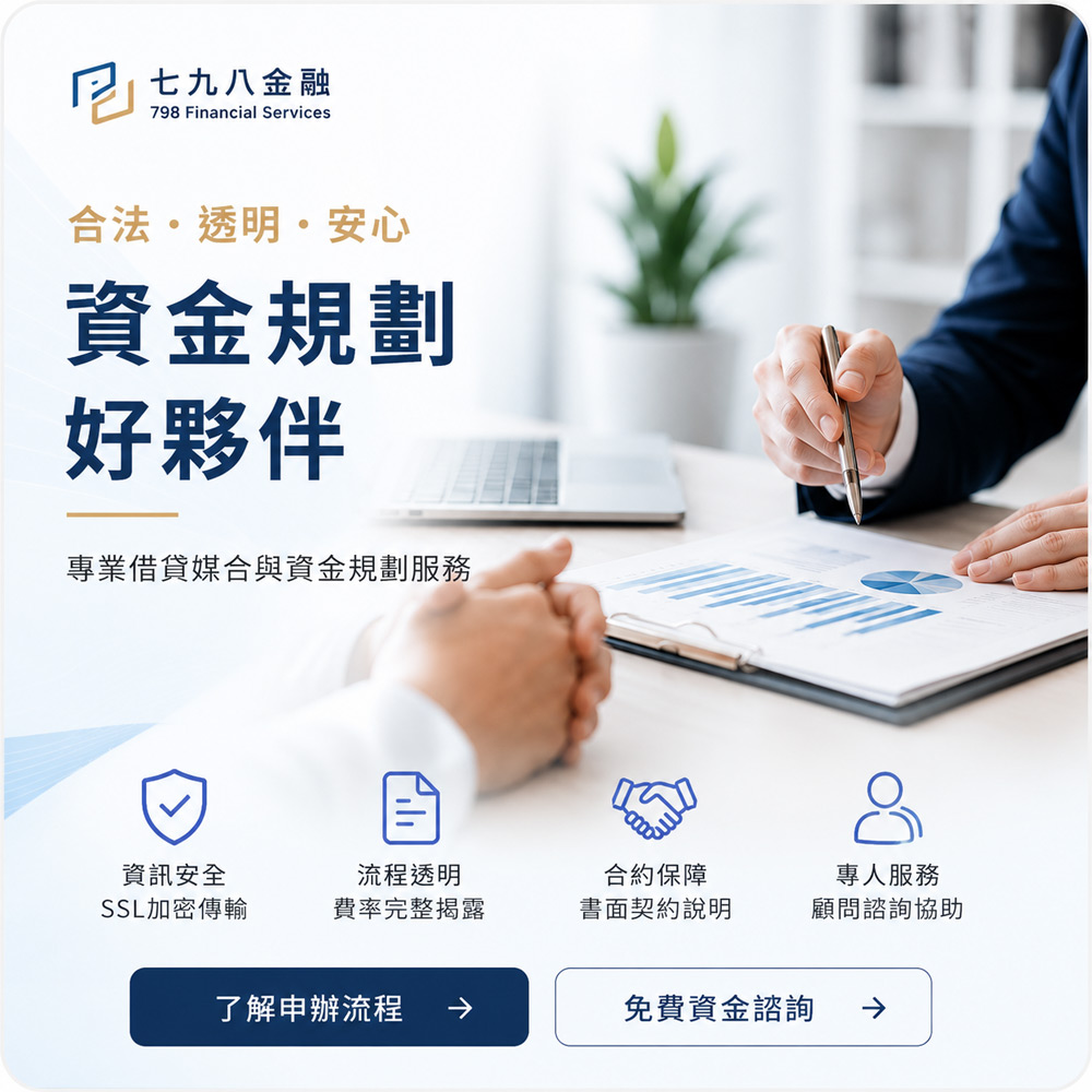 七九八金融大台北地區借錢,快速借款